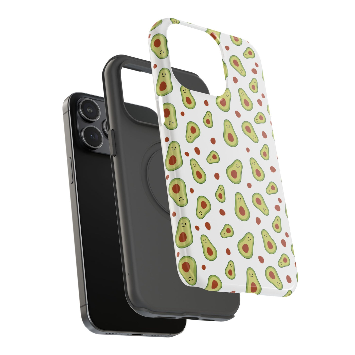 Avocado Pattern Impact-Resistant Phone Case - Fun & Functional