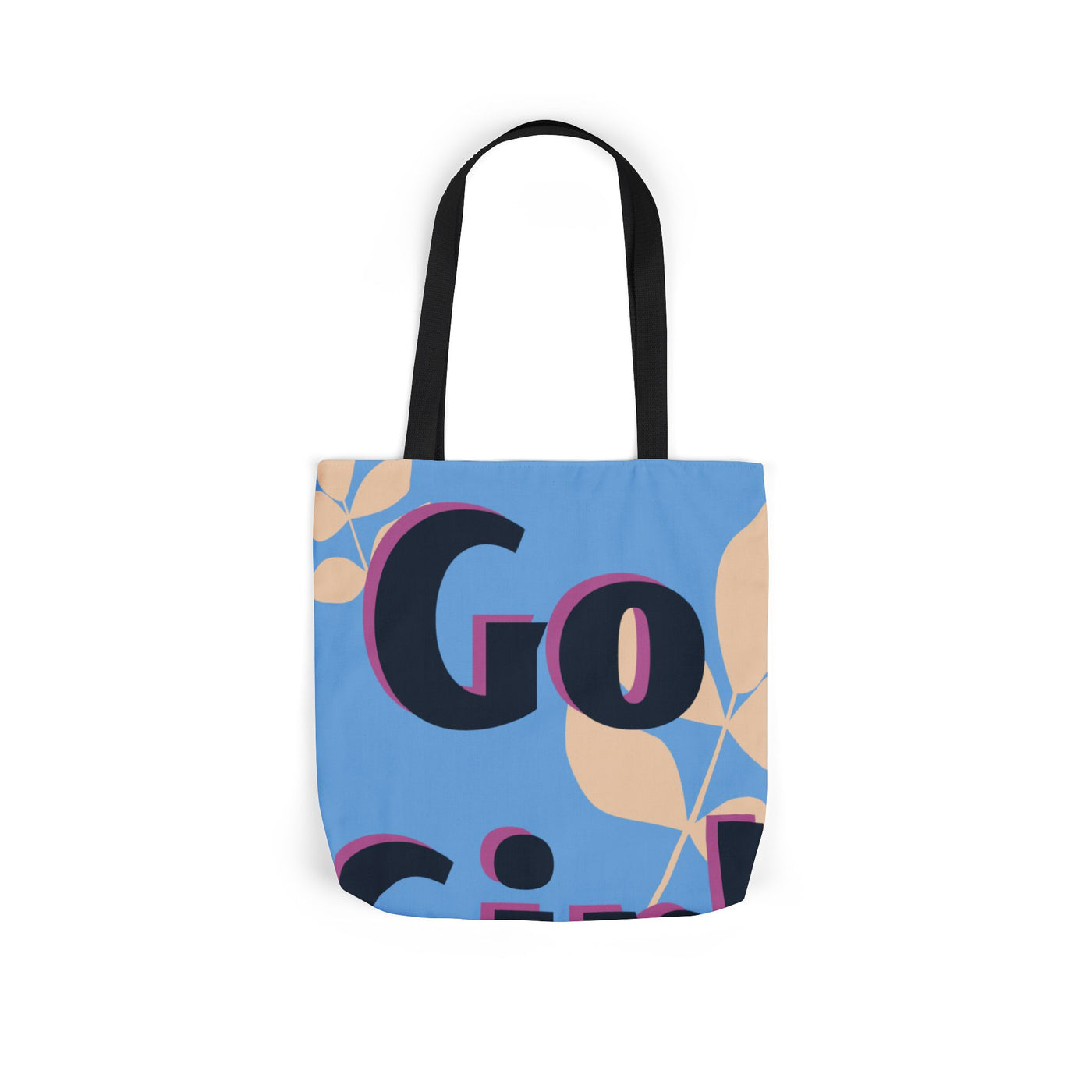 Empowering Canvas Tote Bag | Go Girl Design, Eco-Friendly Shopping Bag, Boho Style, Gift for Her, Everyday Carryall