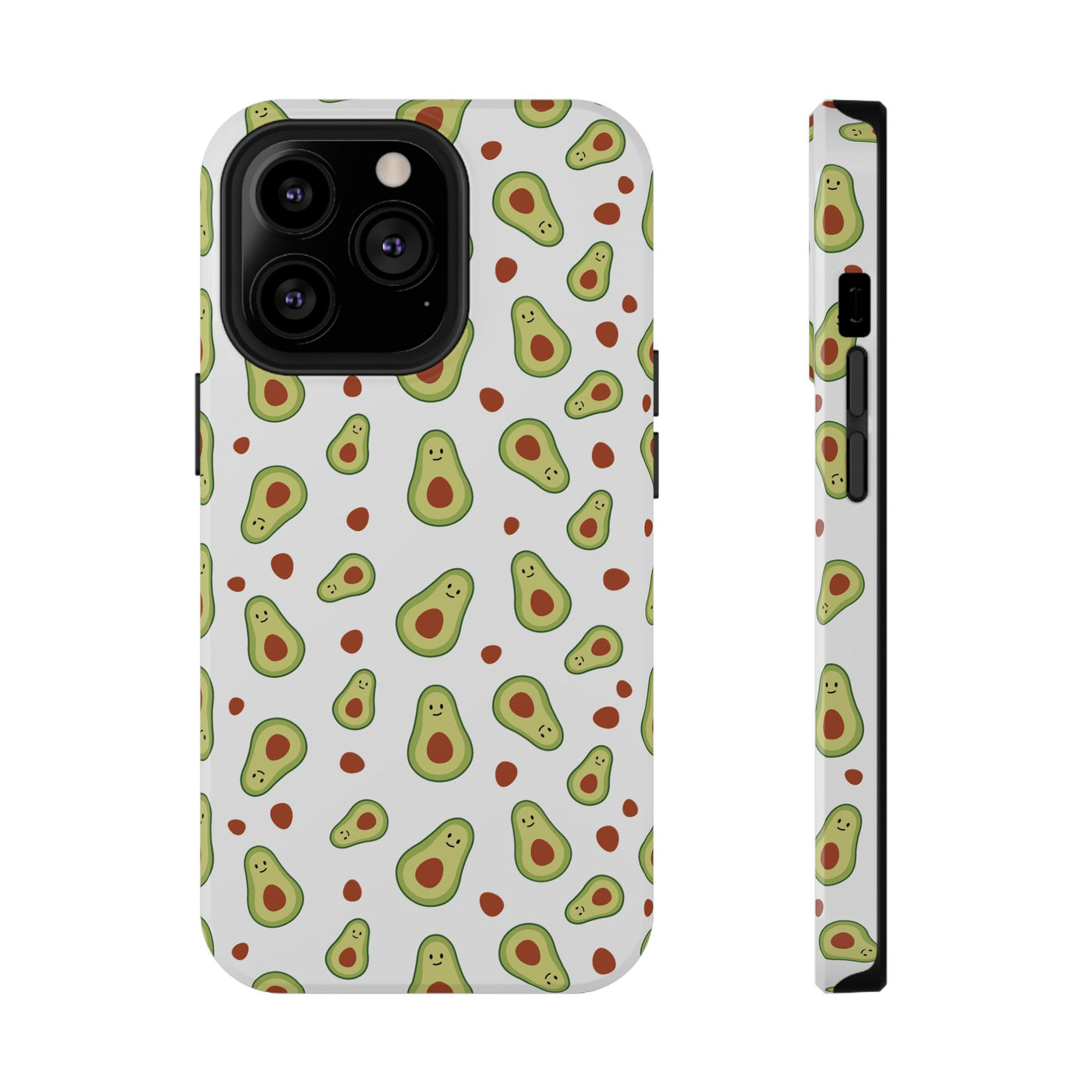 Avocado Pattern Impact-Resistant Phone Case - Fun & Functional