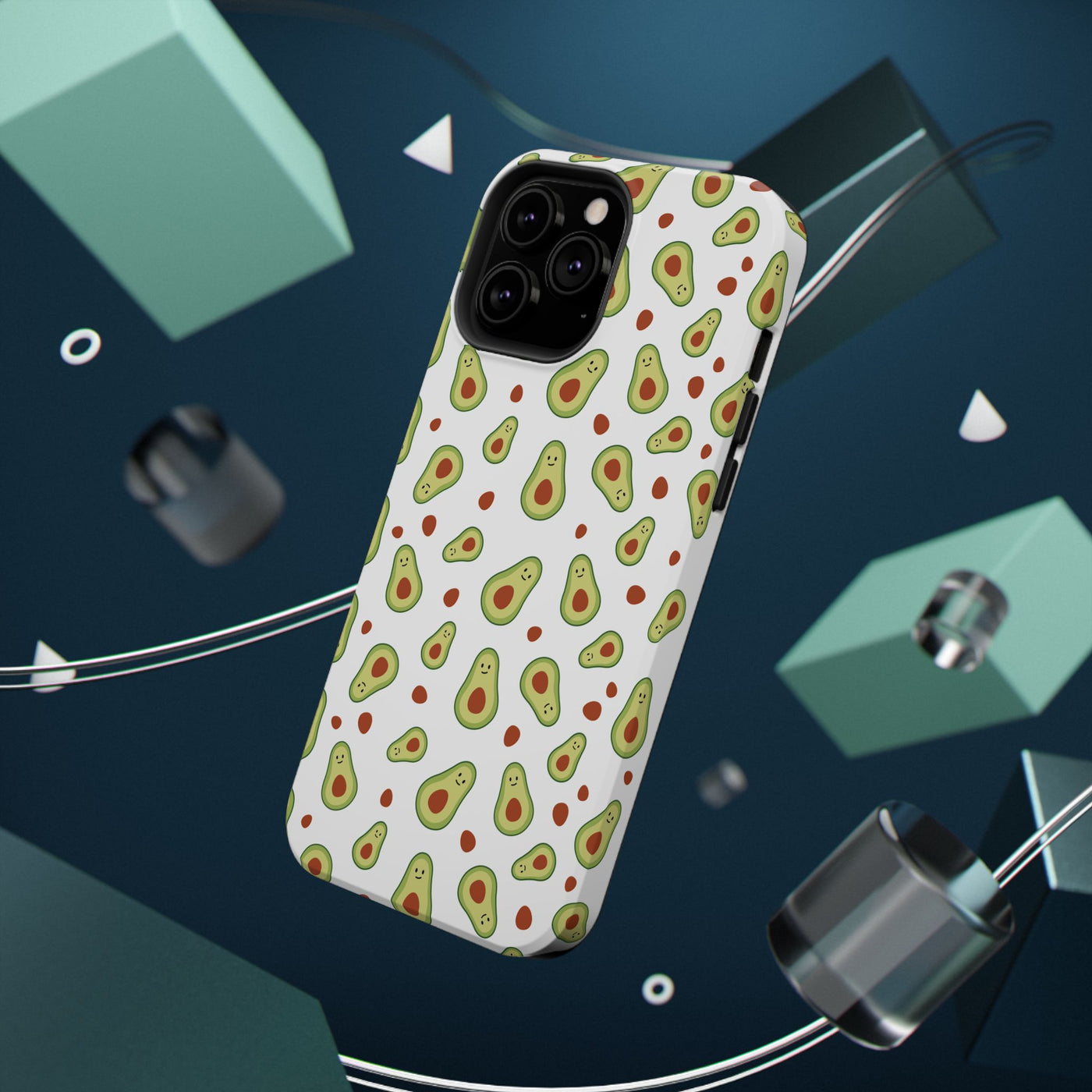Avocado Pattern Impact-Resistant Phone Case - Fun & Functional