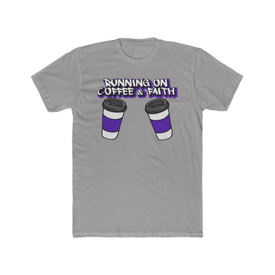 Running on Coffee & Faith Unisex Cotton Crew Tee