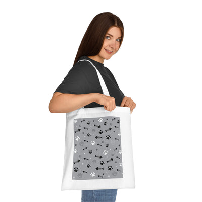 Cute Pet Themed Cotton Tote Bag - Perfect for Animal Lovers