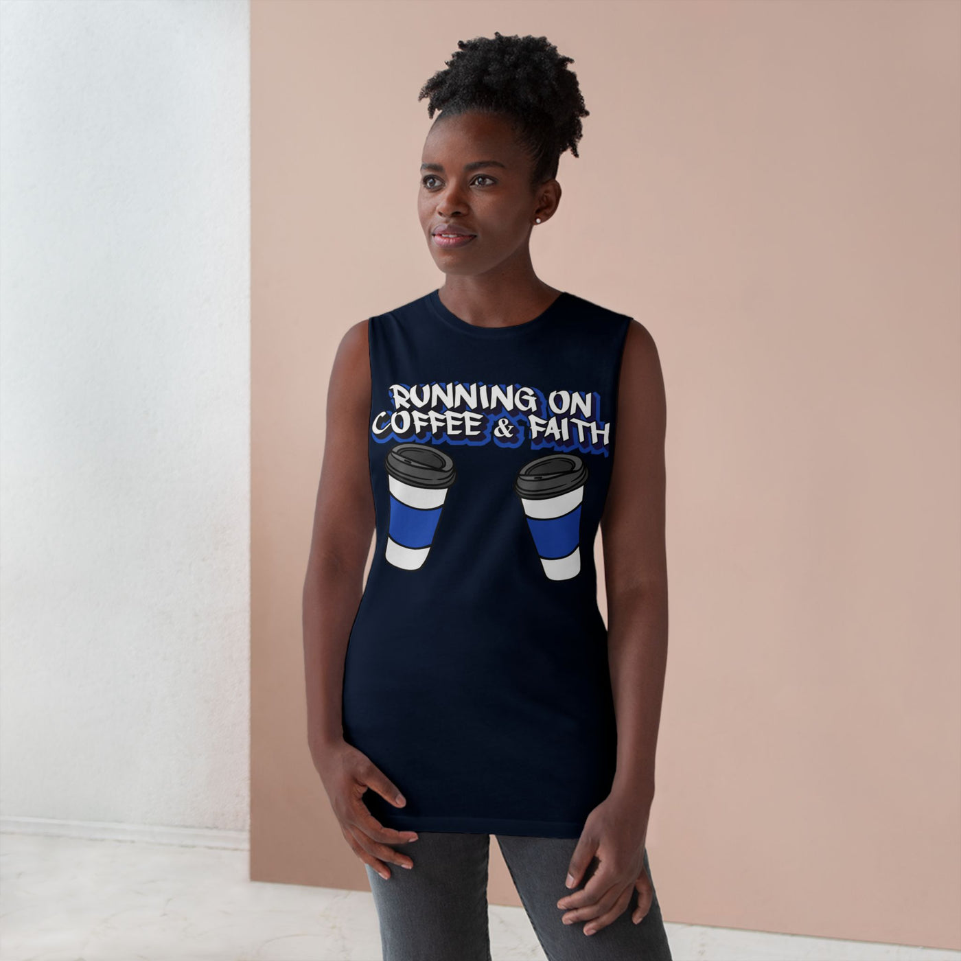Spooky Vibes Unisex Barnard Tank - Halloween Graphic Sleeveless Tee