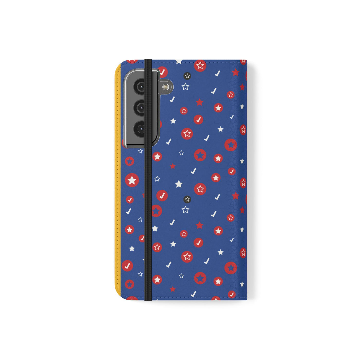 Patriotic Flip Case for Smartphones - Fun Stars and Stripes Design