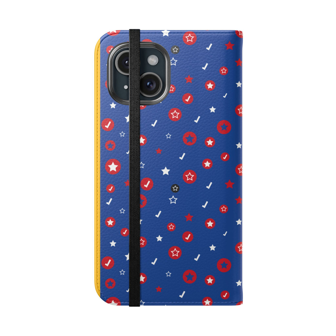 Patriotic Flip Case for Smartphones - Fun Stars and Stripes Design
