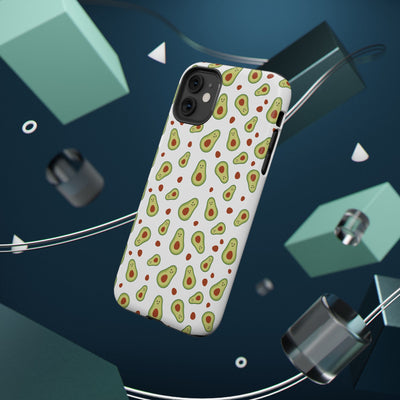 Avocado Pattern Impact-Resistant Phone Case - Fun & Functional