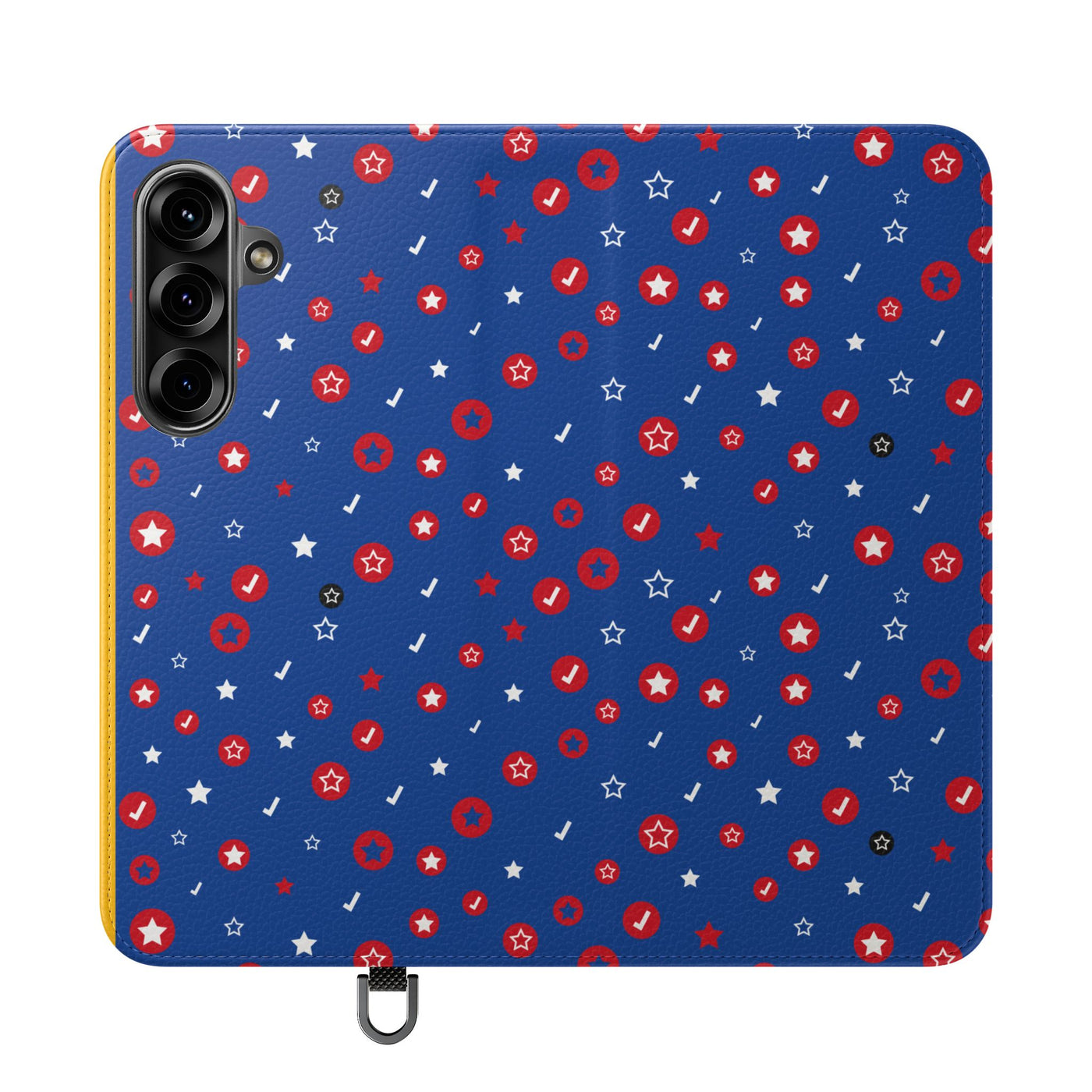 Patriotic Flip Case for Smartphones - Fun Stars and Stripes Design