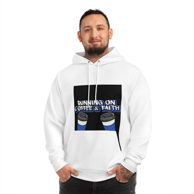 Running on Coffee & Faith Hoodie - Cozy Inspirational Sweatshirt