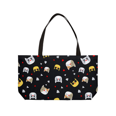 Chic Weekender Tote Bag - 'Look' & 'I Made It' Design for Travel & Style