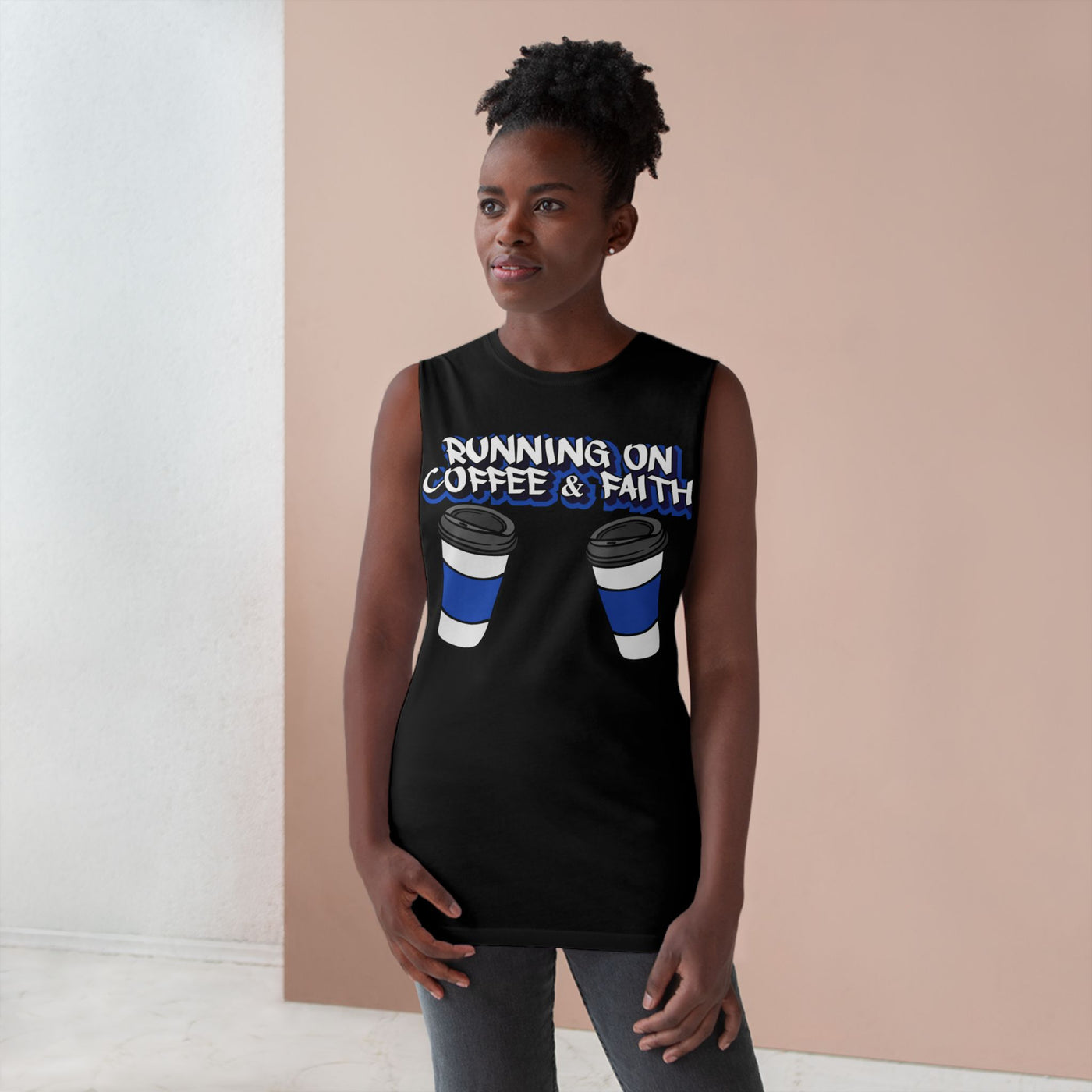 Spooky Vibes Unisex Barnard Tank - Halloween Graphic Sleeveless Tee