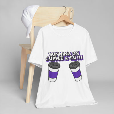 Funny Coffee & Faith Unisex Jersey T-Shirt