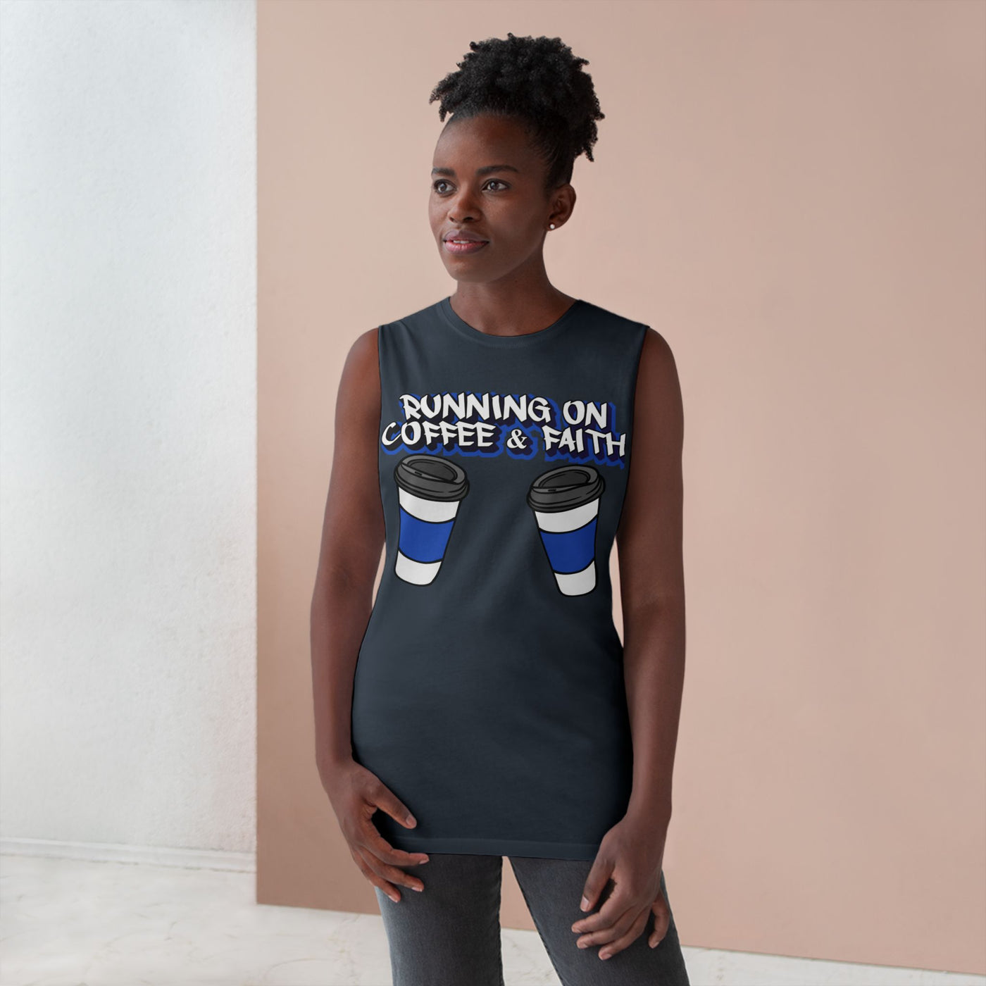 Spooky Vibes Unisex Barnard Tank - Halloween Graphic Sleeveless Tee