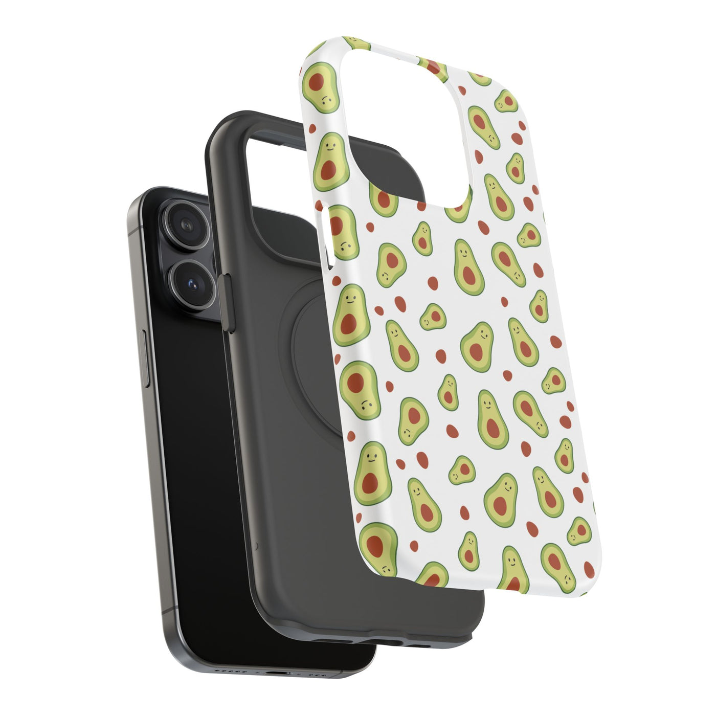 Avocado Pattern Impact-Resistant Phone Case - Fun & Functional
