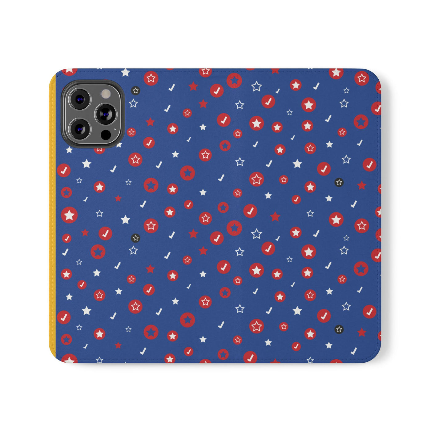 Patriotic Flip Case for Smartphones - Fun Stars and Stripes Design
