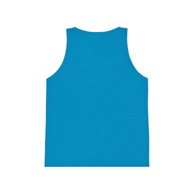 Kids' Coffee & Faith Jersey Tank Top, Cute Summer Tee, Back-to-School Shirt, Birthday Gift, Faith-Inspired Kids Clothing