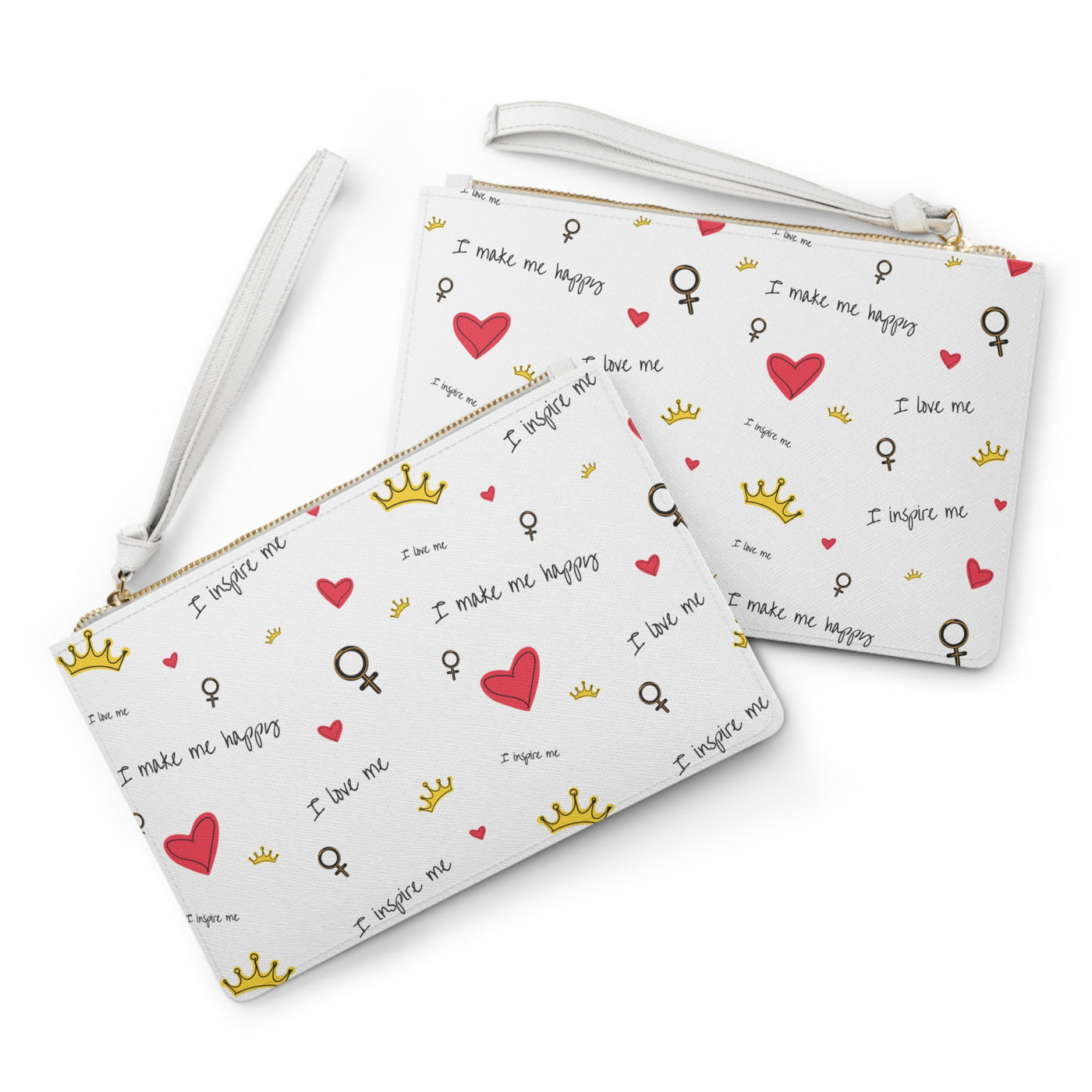 Inspirational Clutch Bag, Empowerment Gift, Self-Love Accessory, Feminine Wallet, Chic Pouch for Women