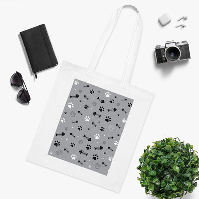Cute Pet Themed Cotton Tote Bag - Perfect for Animal Lovers