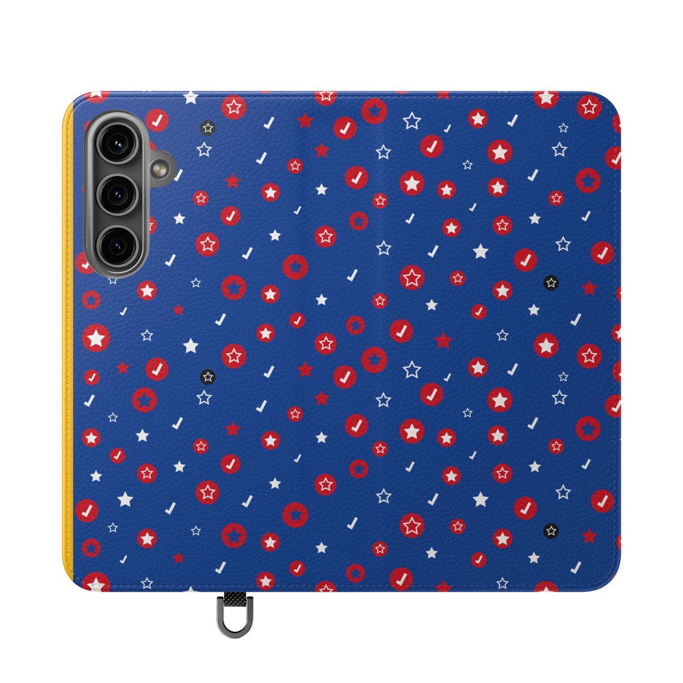 Patriotic Flip Case for Smartphones - Fun Stars and Stripes Design