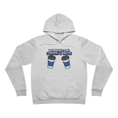 Running on Coffee & Faith Unisex Pullover Hoodie - Cozy and Inspirational