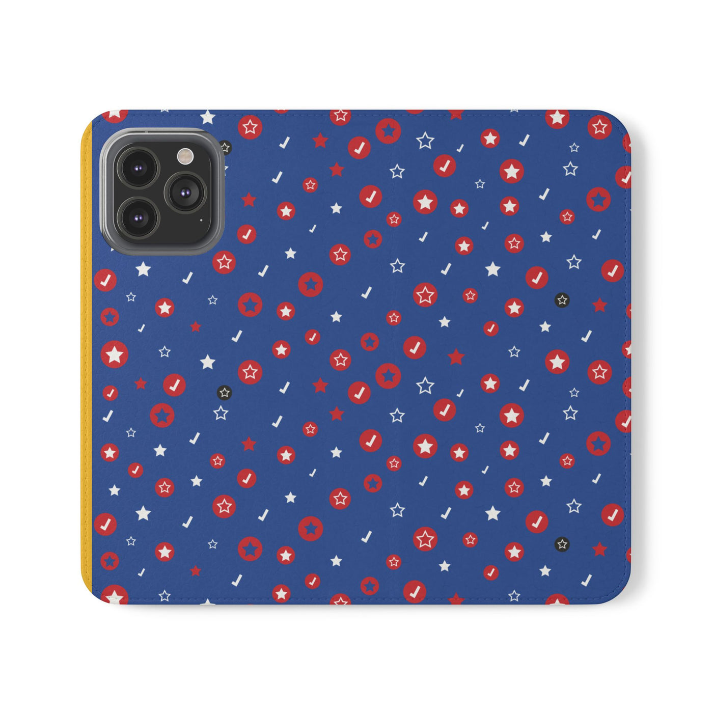 Patriotic Flip Case for Smartphones - Fun Stars and Stripes Design