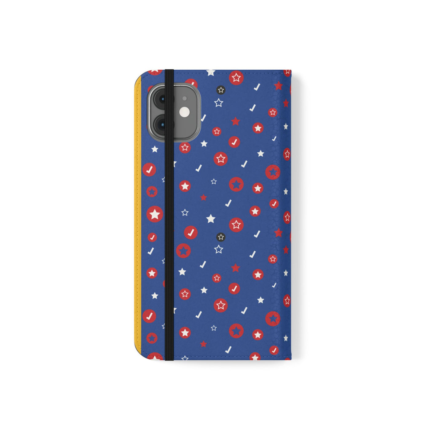 Patriotic Flip Case for Smartphones - Fun Stars and Stripes Design