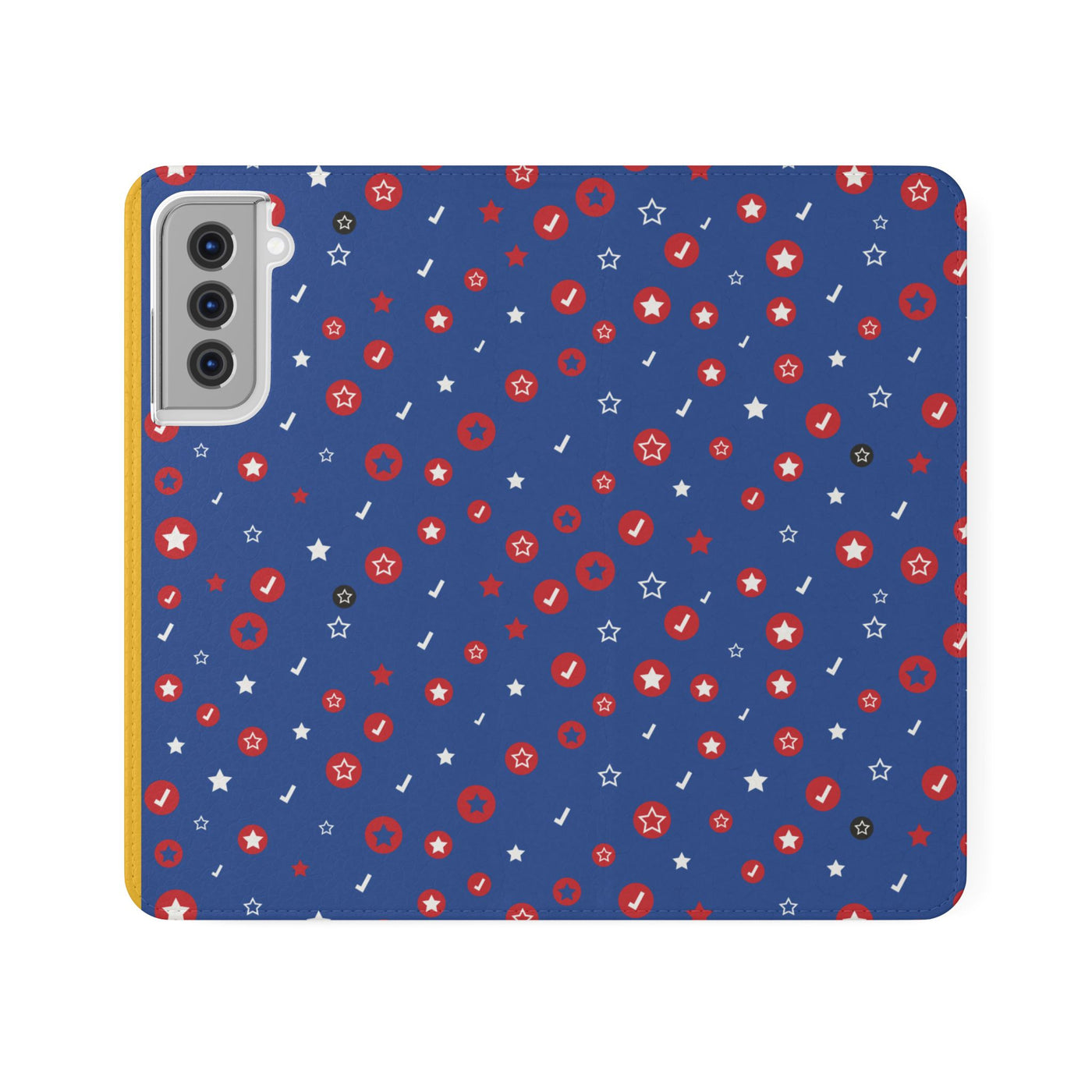 Patriotic Flip Case for Smartphones - Fun Stars and Stripes Design