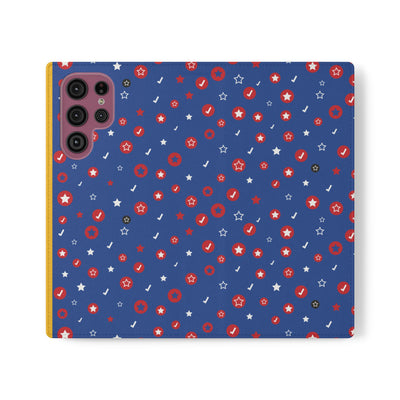 Patriotic Flip Case for Smartphones - Fun Stars and Stripes Design