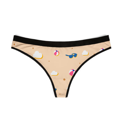 Beach Fun Women's Thongs – Playful Summer Swimwear