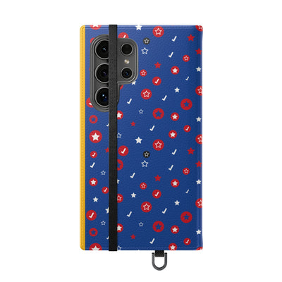 Patriotic Flip Case for Smartphones - Fun Stars and Stripes Design