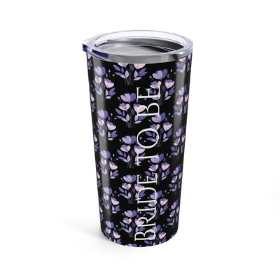 Tumbler 20oz Purple Flower Wedding Bride to Be