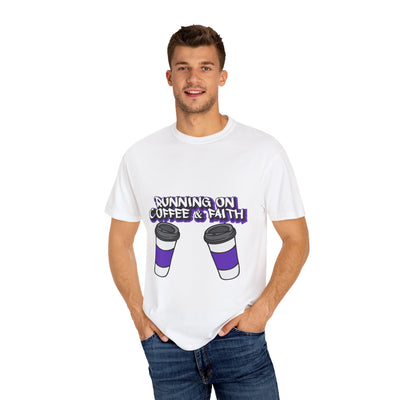 Unisex Coffee & Faith Graphic T-Shirt - Perfect for Relaxed Days