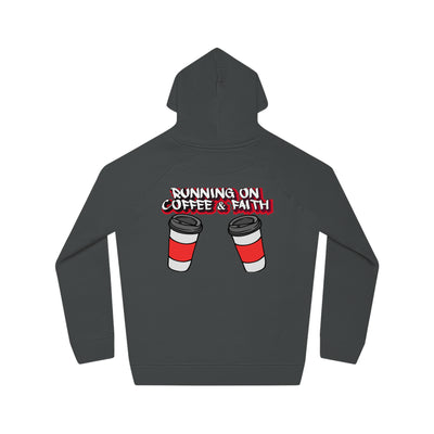 Running on Coffee & Faith Unisex Hoodie | Cozy Motivational Sweatshirt for Coffee Lovers, Perfect Gift for Birthdays, Holidays, Workwear