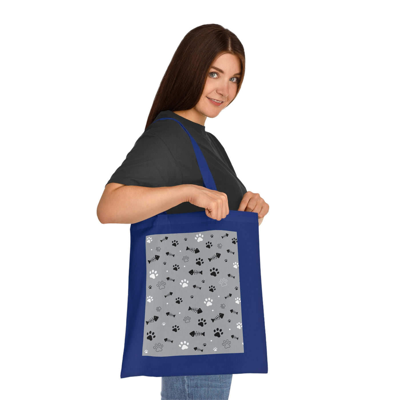 Cute Pet Themed Cotton Tote Bag - Perfect for Animal Lovers