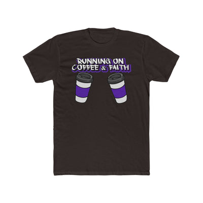 Running on Coffee & Faith Unisex Cotton Crew Tee