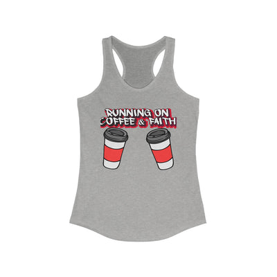 Running on Coffee & Faith Racerback Tank Top for Women