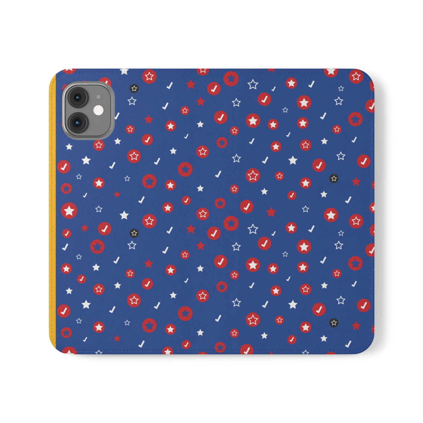 Patriotic Flip Case for Smartphones - Fun Stars and Stripes Design