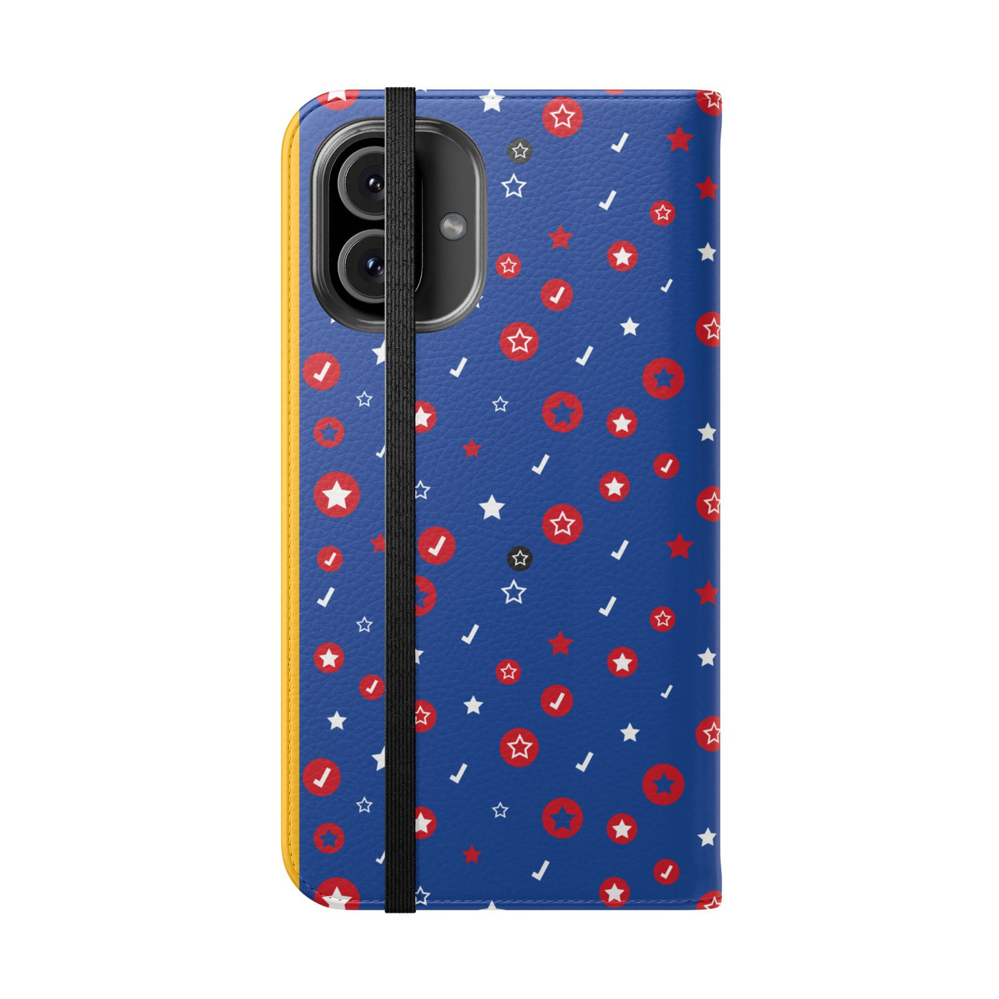 Patriotic Flip Case for Smartphones - Fun Stars and Stripes Design