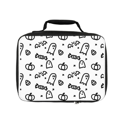 Halloween-themed Lunch Bag for Kids - Ghosts & Pumpkins Design