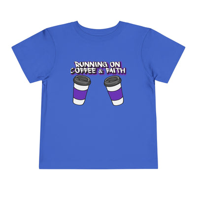Toddler Short Sleeve Tee - Running on Coffee & Faith Design