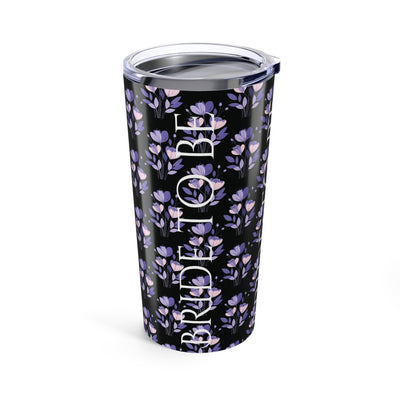 Tumbler 20oz Purple Flower Wedding Bride to Be