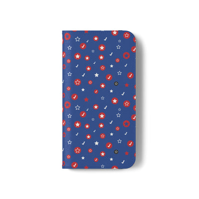 Patriotic Flip Case for Smartphones - Fun Stars and Stripes Design