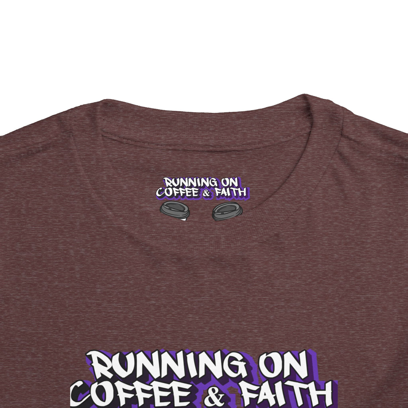 Toddler Short Sleeve Tee - Running on Coffee & Faith Design
