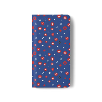 Patriotic Flip Case for Smartphones - Fun Stars and Stripes Design