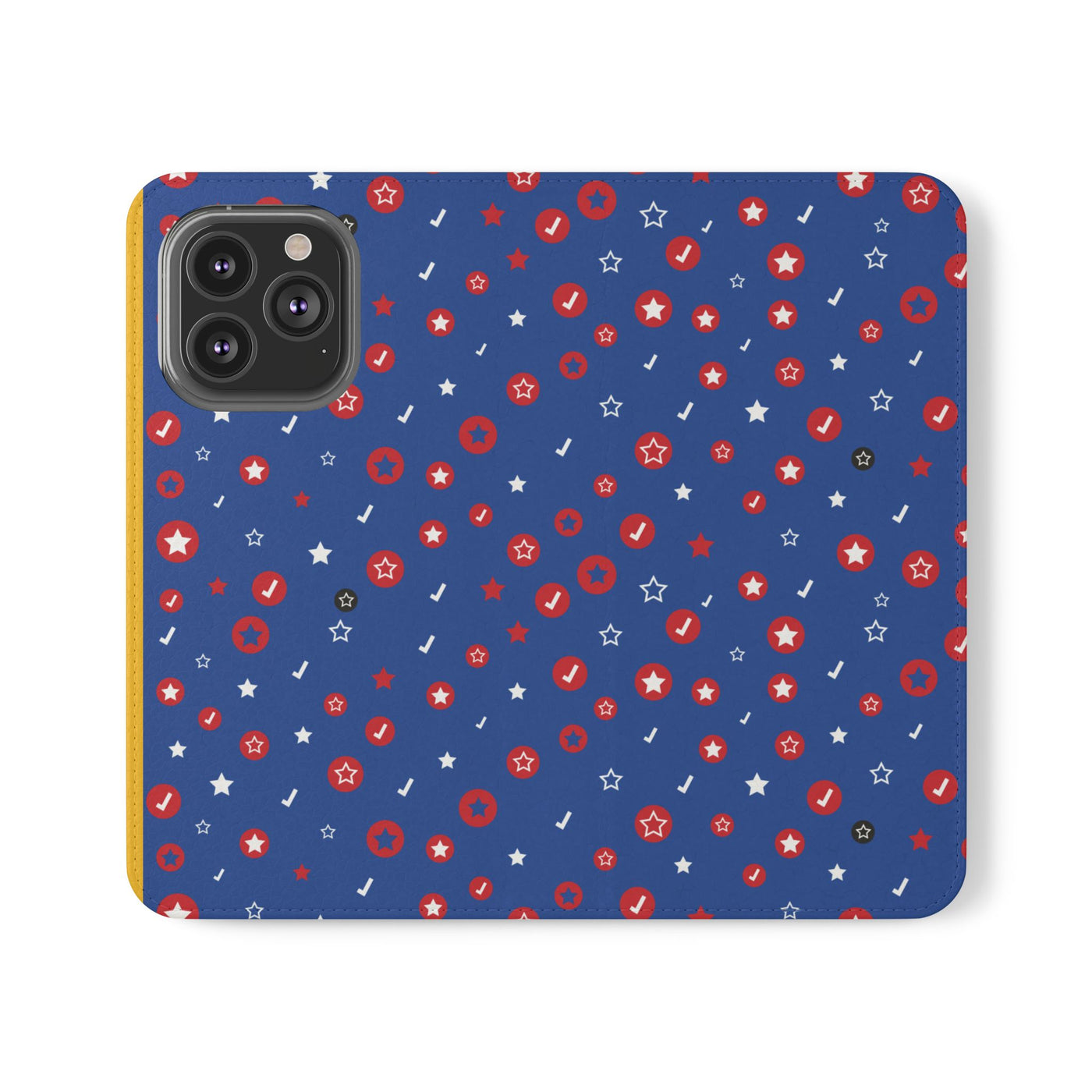 Patriotic Flip Case for Smartphones - Fun Stars and Stripes Design