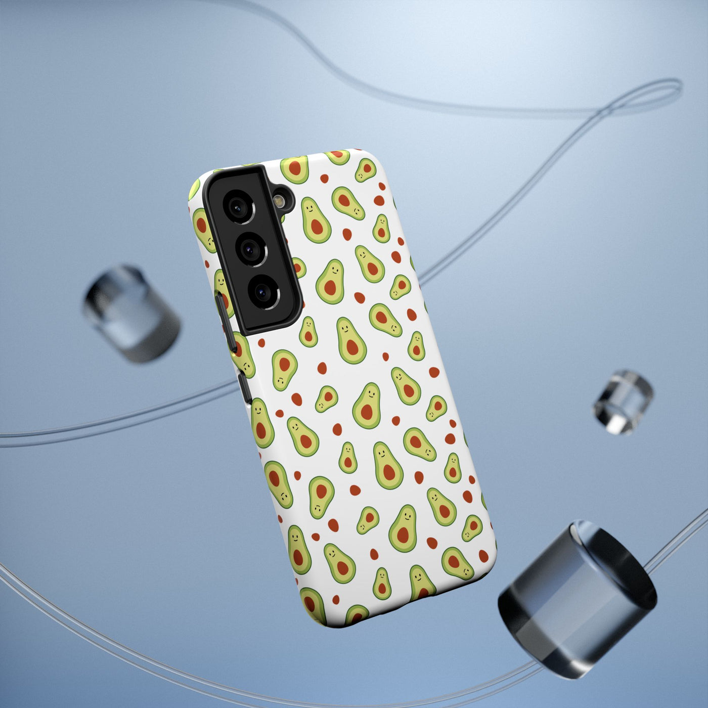 Avocado Pattern Impact-Resistant Phone Case - Fun & Functional
