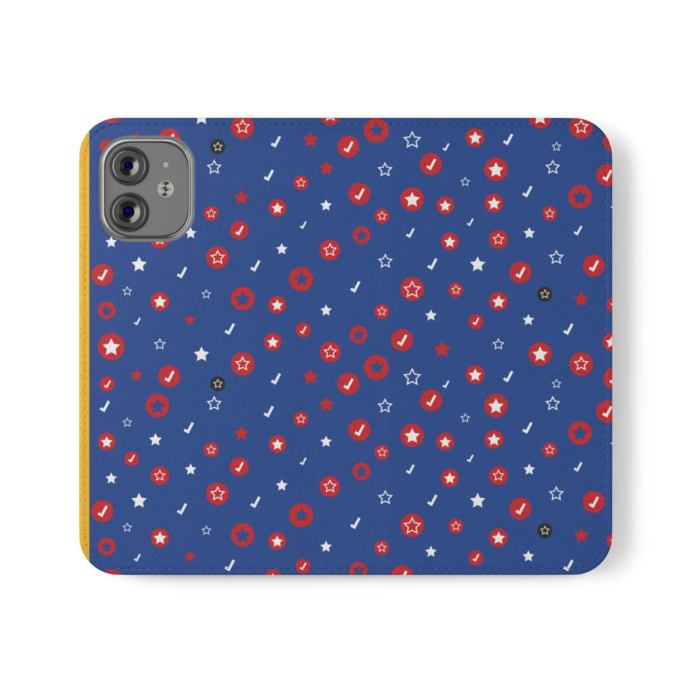 Patriotic Flip Case for Smartphones - Fun Stars and Stripes Design