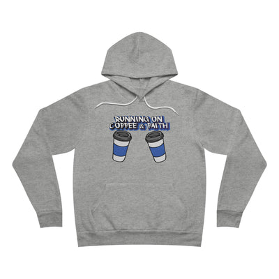 Running on Coffee & Faith Unisex Pullover Hoodie - Cozy and Inspirational