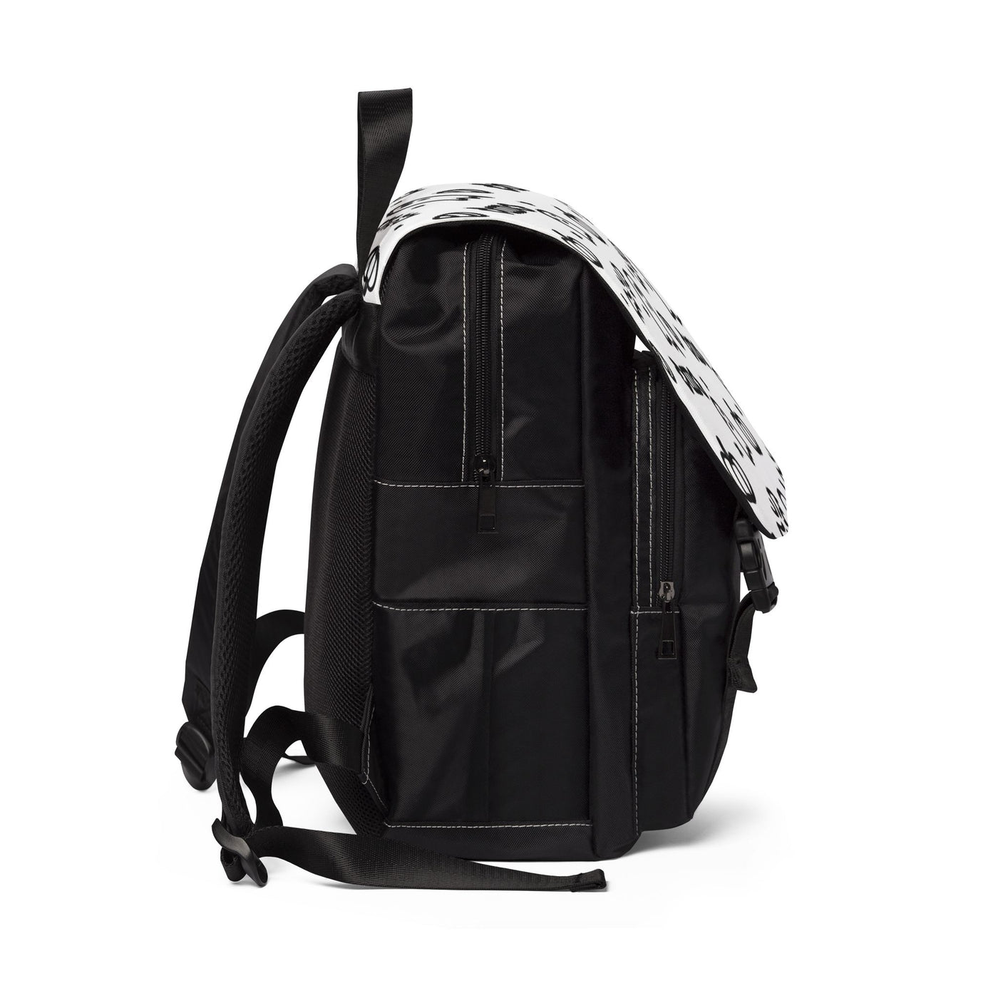 Spooky Halloween Casual Backpack - Unisex Design with Ghosts and Pumpkins