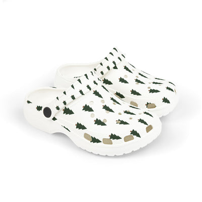 Kids' Holiday Tree Clogs - Fun & Comfy EVA Foam Shoes for Winter Celebrations
