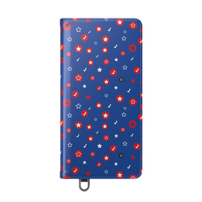 Patriotic Flip Case for Smartphones - Fun Stars and Stripes Design